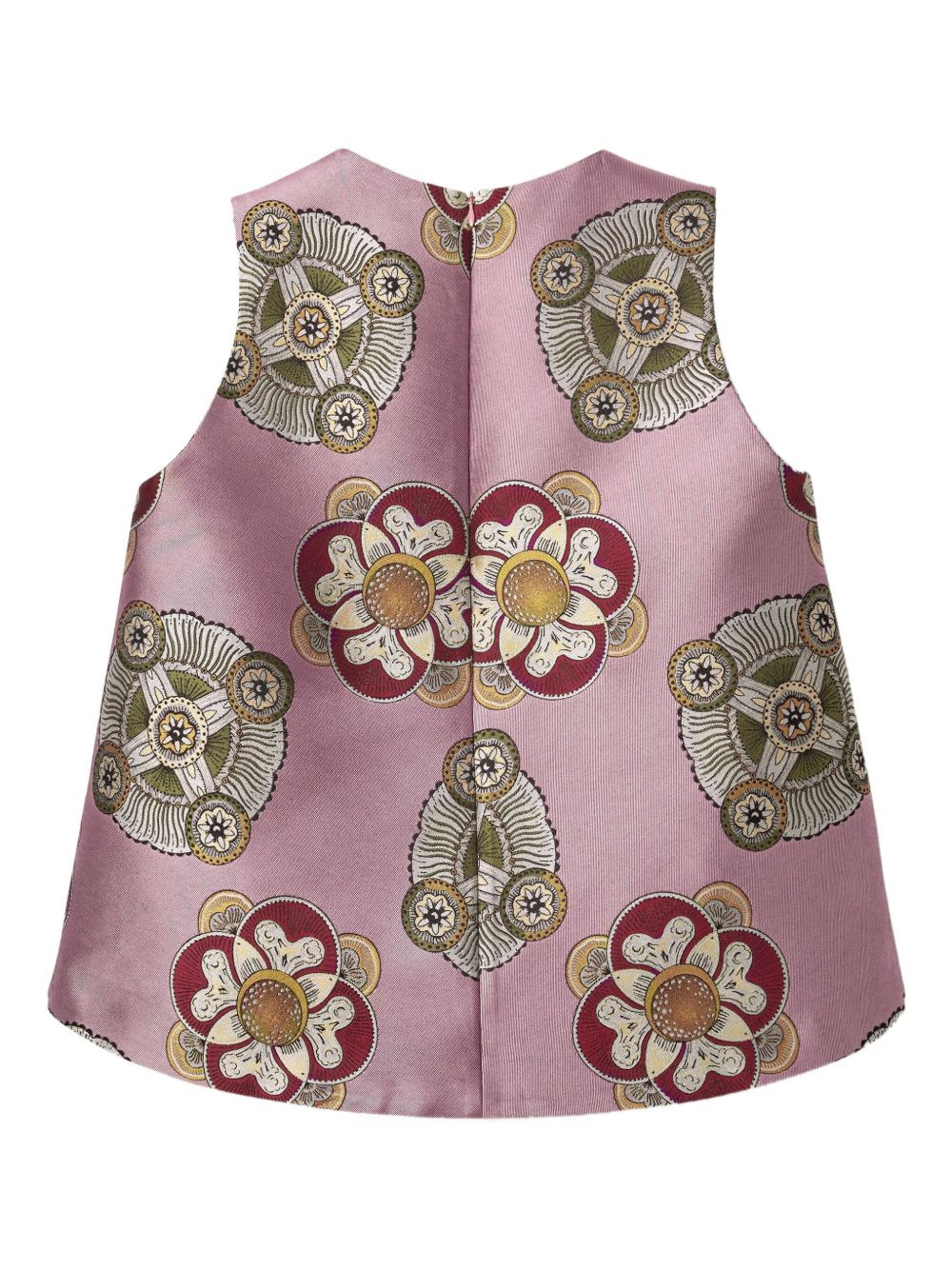 floral-print sleeveless top - 5