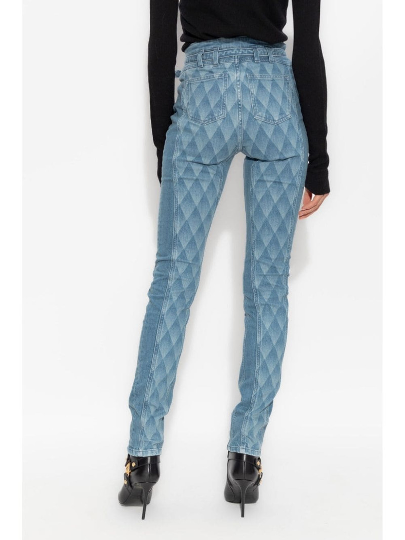 geometric-print skinny jeans 4
