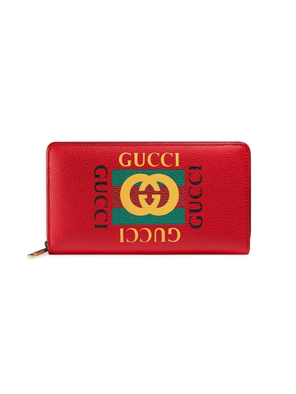 Gucci Print leather zip around wallet - 1