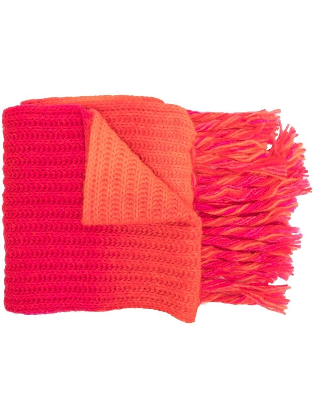 gradient-effect knit scarf - 1