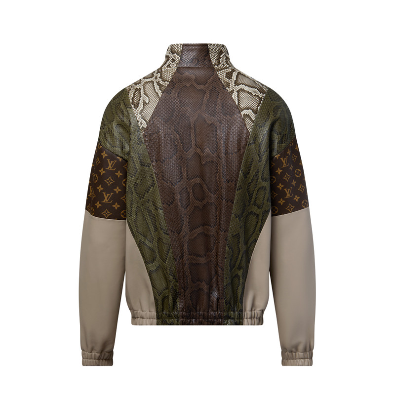 Python Mix Leather Tracksuit Top 3