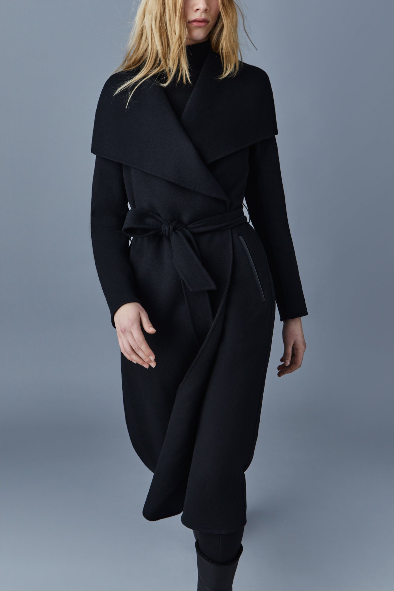 MAI-CN Double-face wool wrap coat - 3