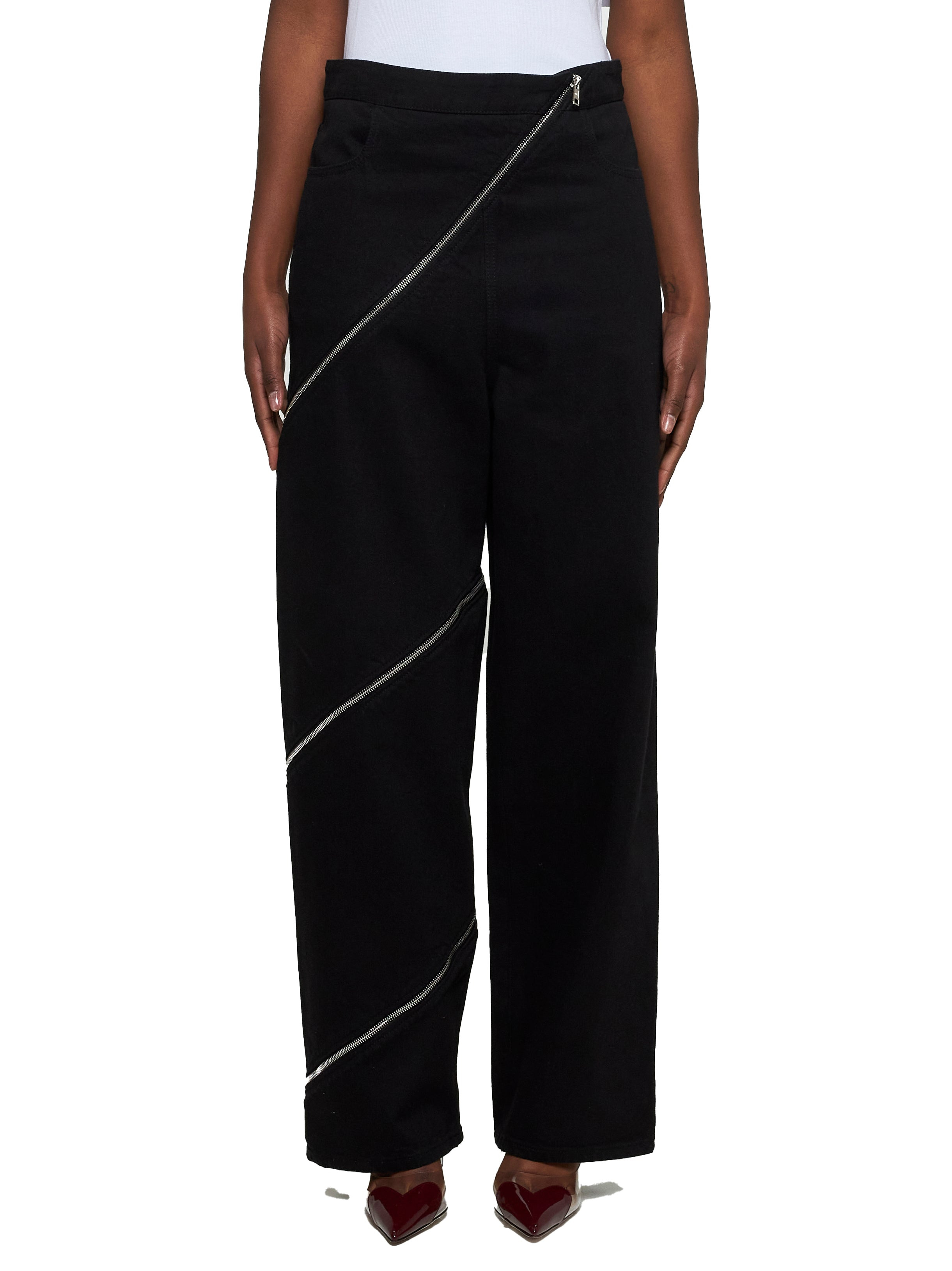 Black denim Spiral jeans - 3
