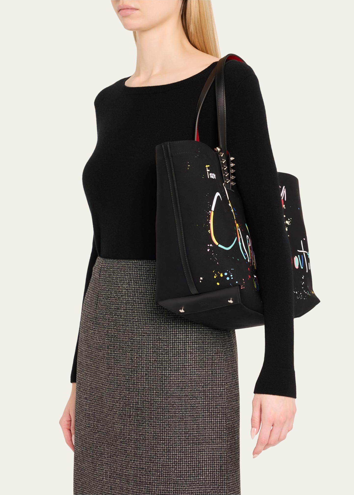 Cabata Small Beach Splash Logo Tote Bag - 2