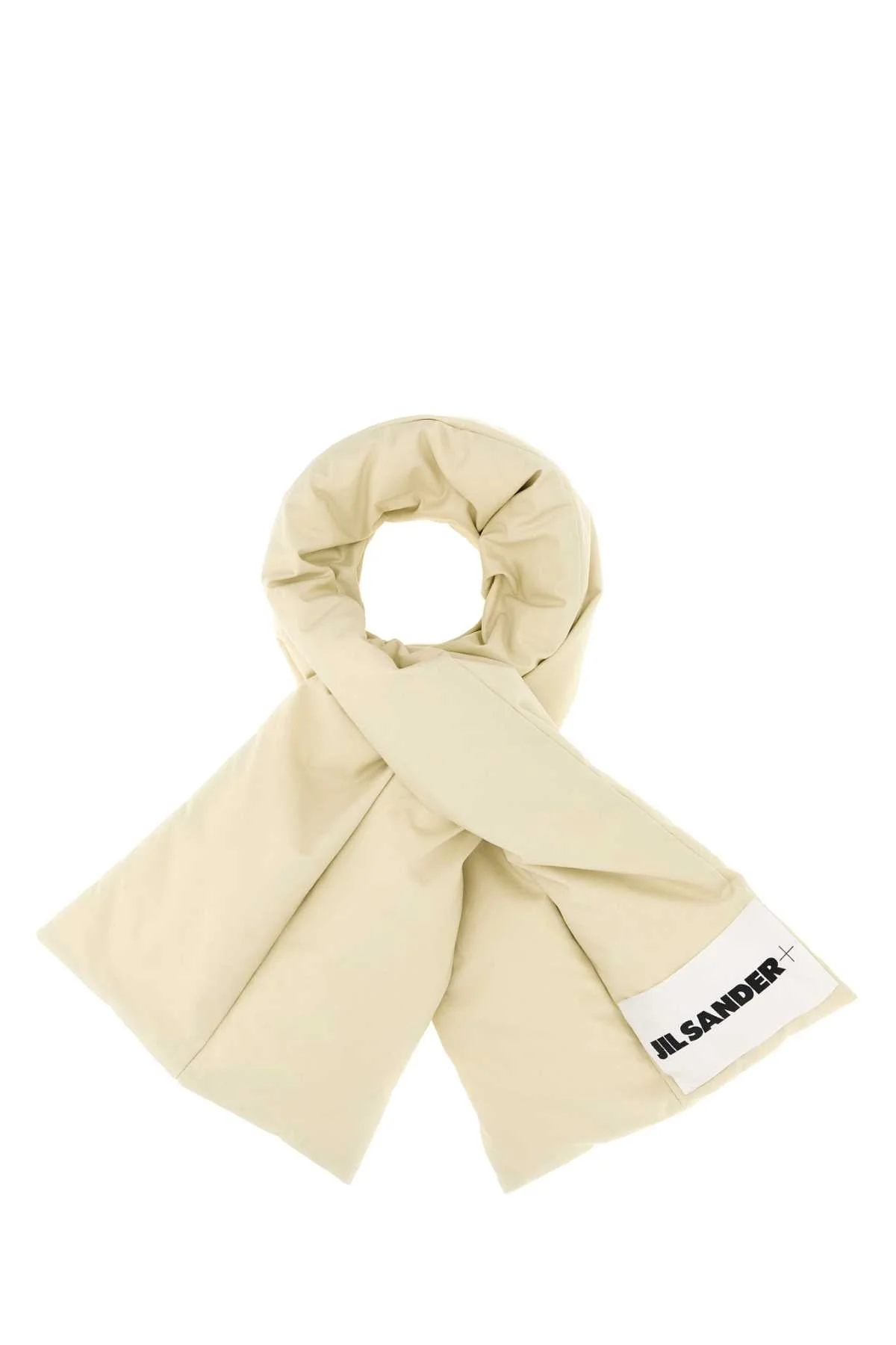 Jil Sander Men Cream Cotton Scarf - 1