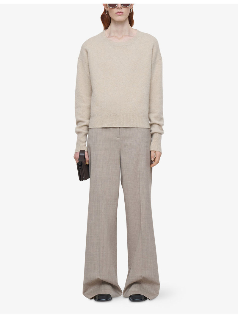 JOSEPH Brushed Round-Neck Stretch-Cashmere Jumper outlook