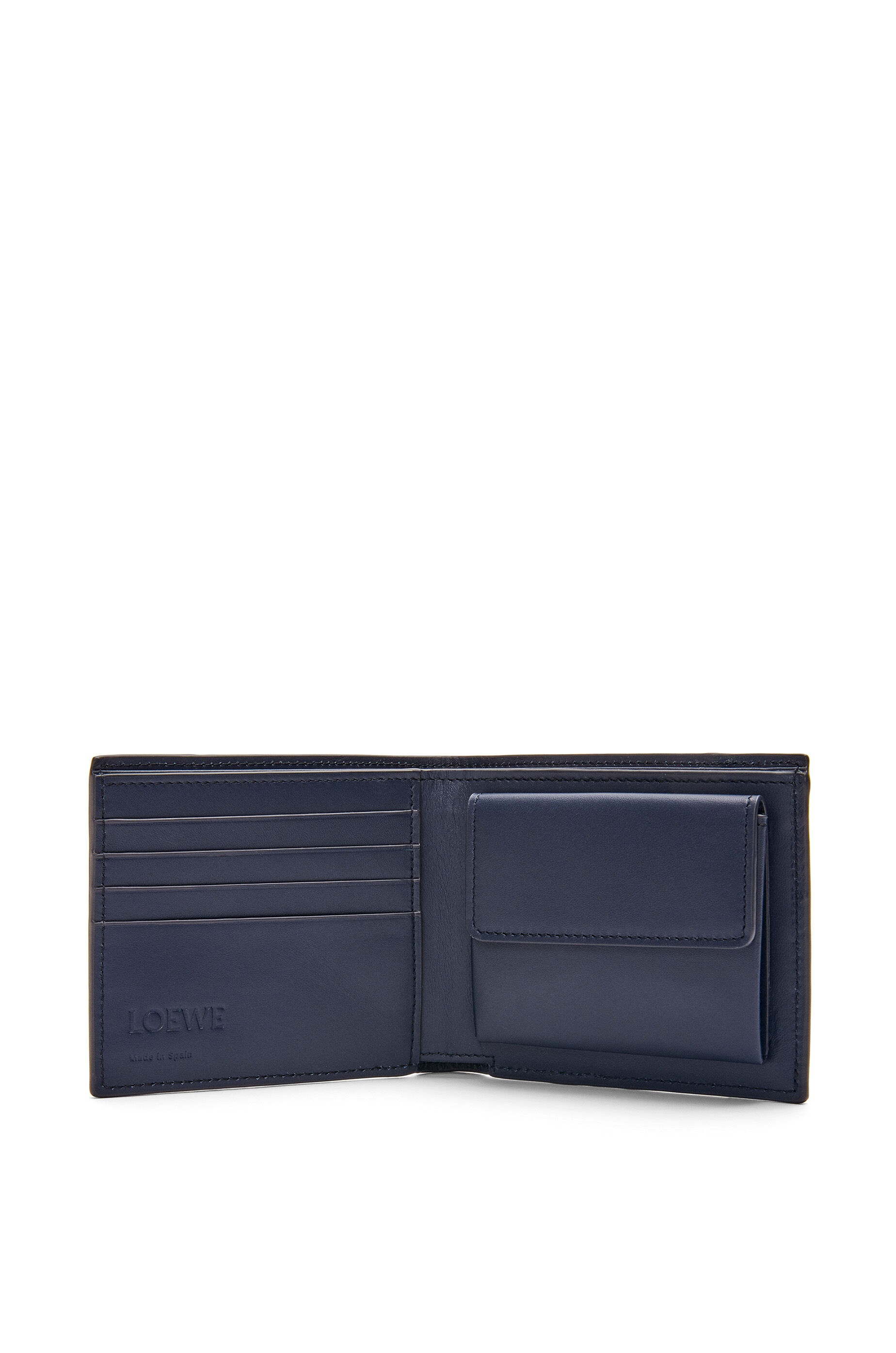 Puzzle bifold coin wallet in classic calfskin - 2