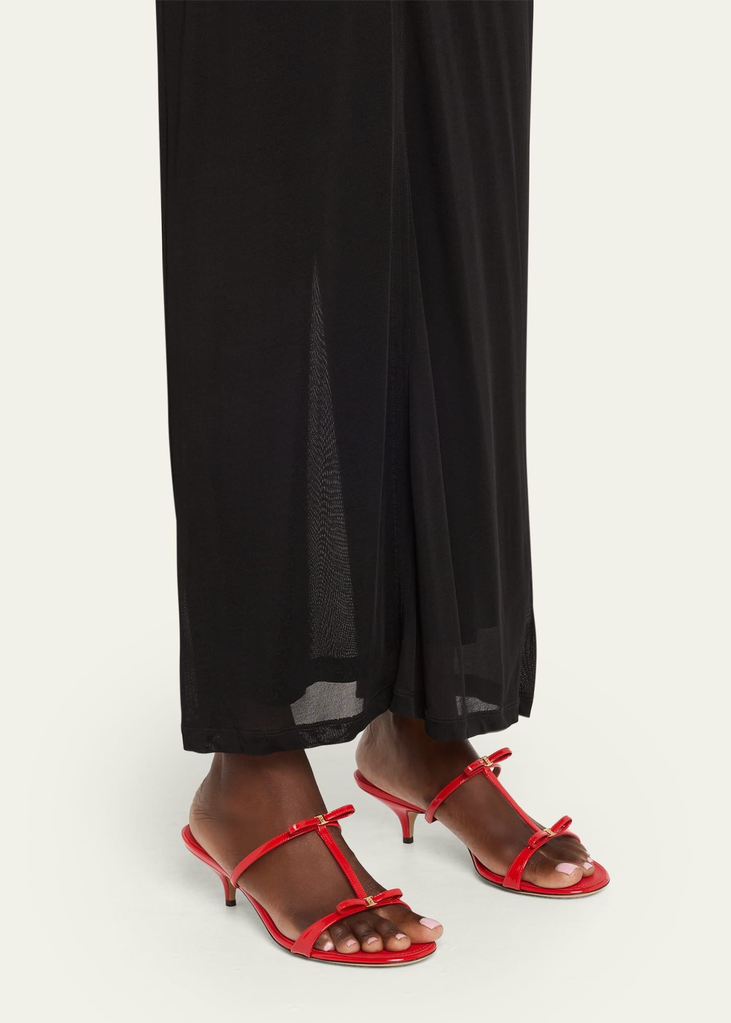 Abili Patent T-Strap Slide Sandals - 2