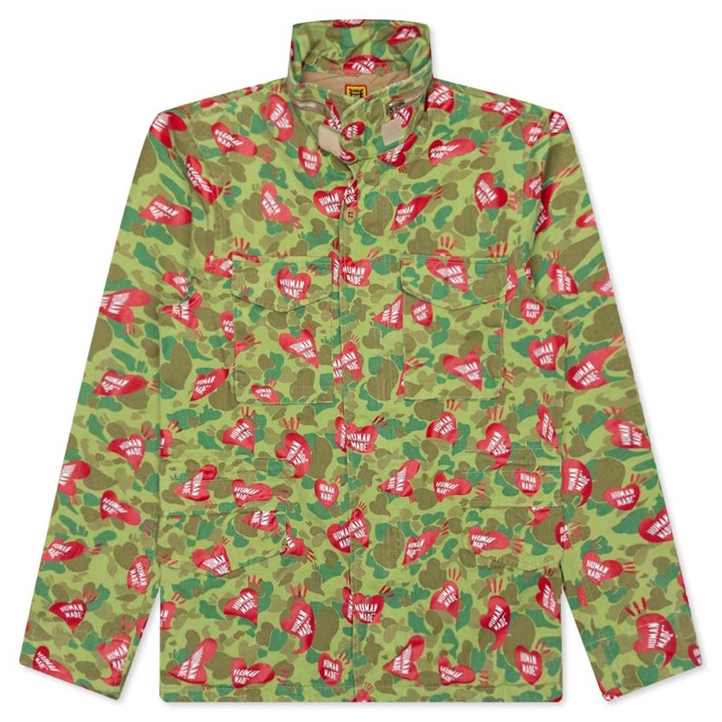 HEART CAMO FIELD JACKET - OLIVE DRAB - 1
