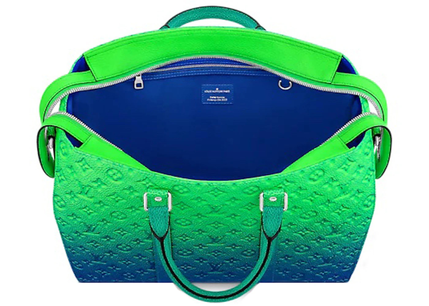 Louis Vuitton Keepall Tote Taurillon Illusion Blue/Green - 3