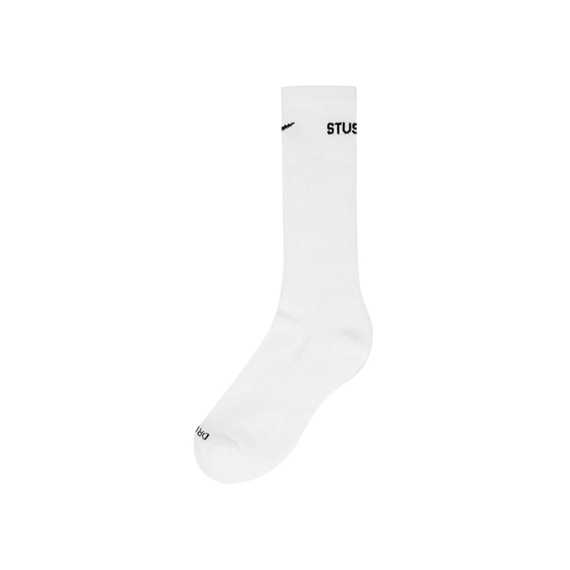Stussy x Nike Dri-Fit Crew Socks 'White' - 3