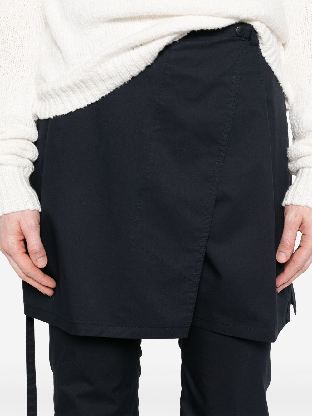 layered wrap trousers - 5