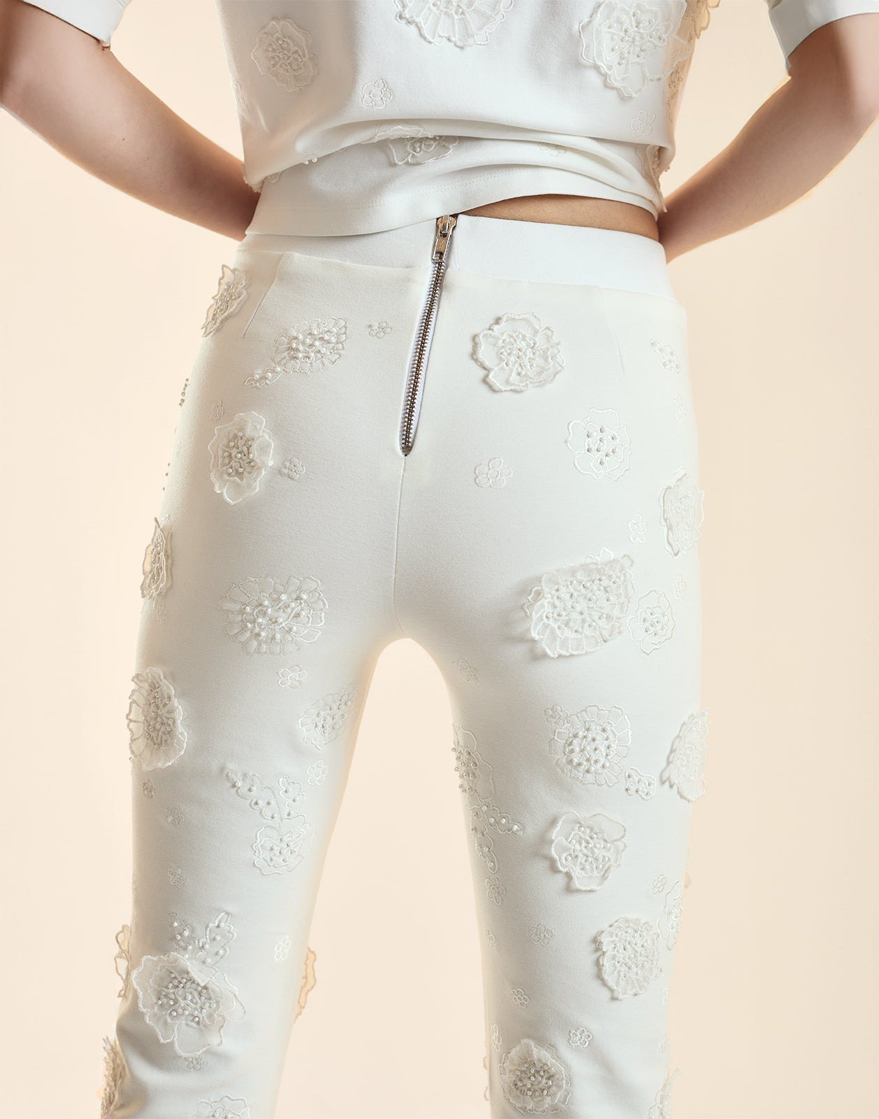 Pop Floral Applique Pant - 5