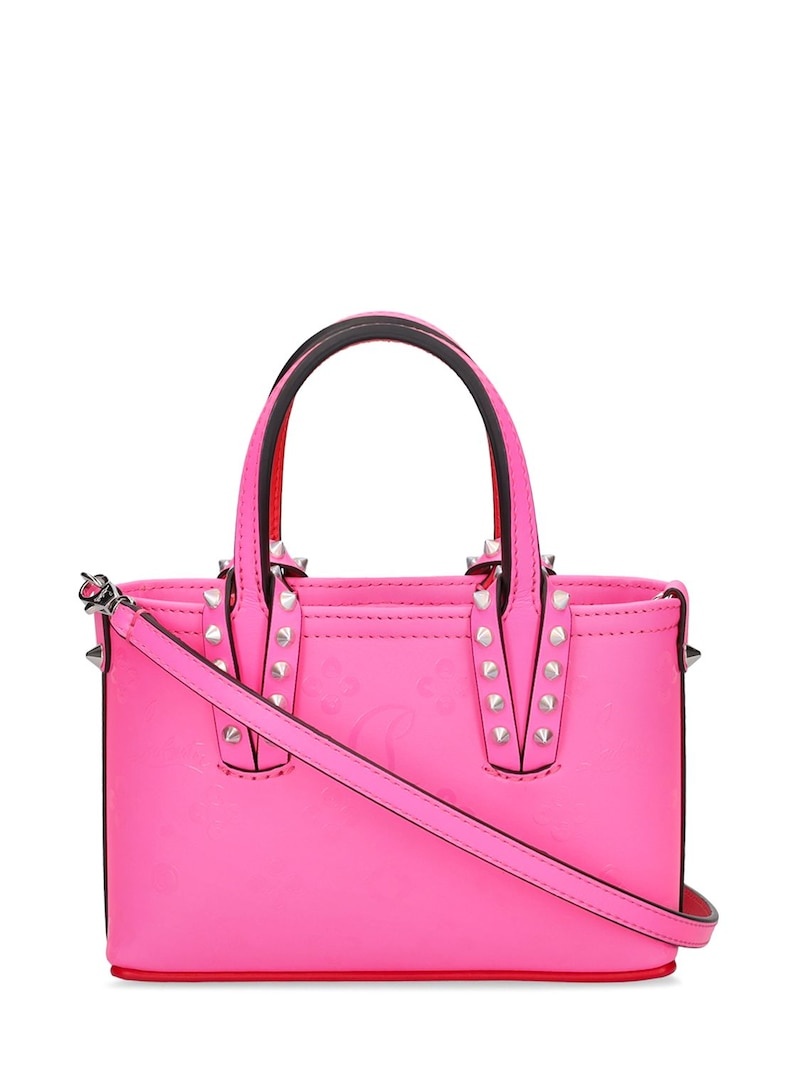 Nano Cabata leather top handle bag - 4