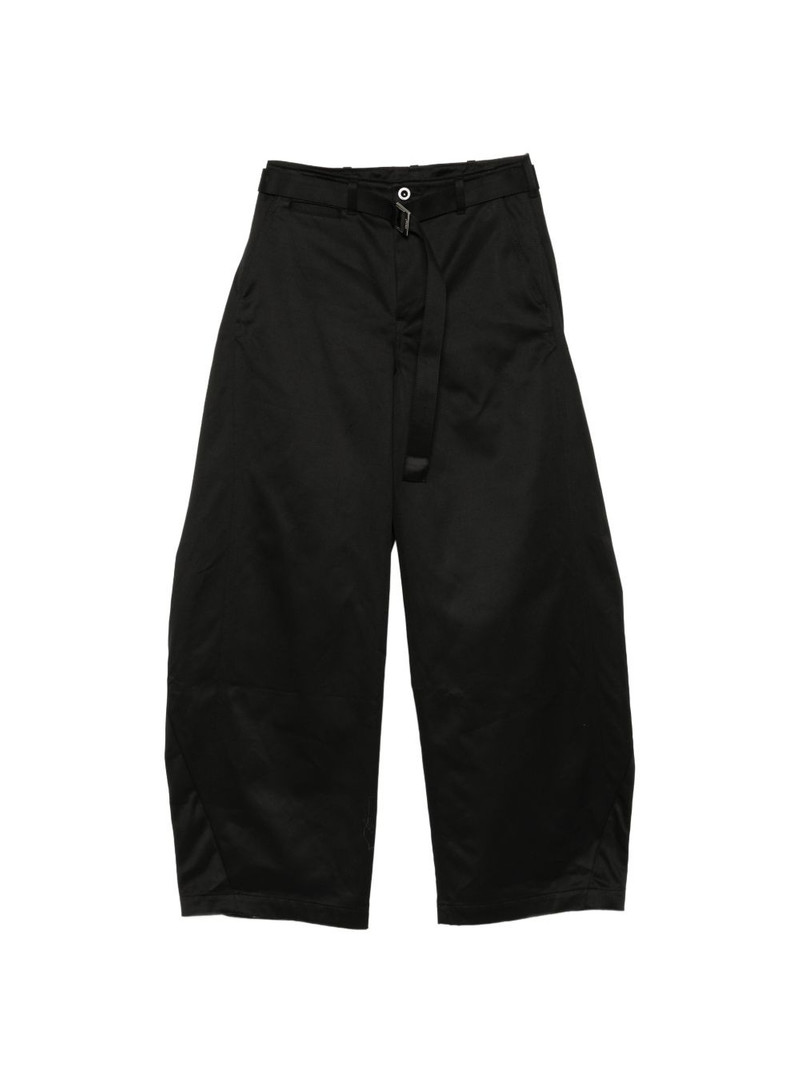 belted cotton trousers 1