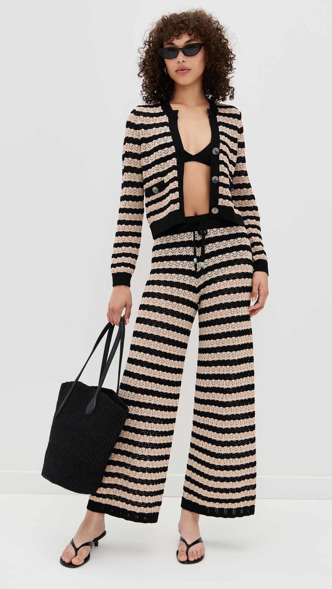 Orla Pointelle Knit Cardigan - 4