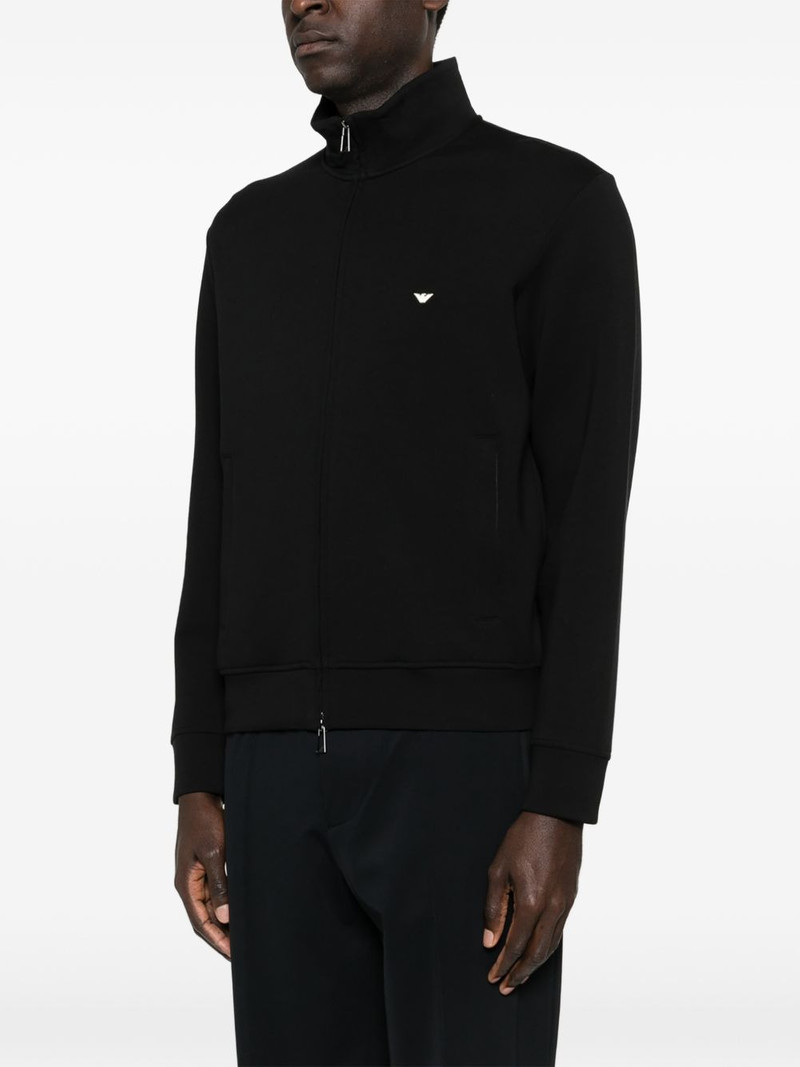 logo-embroidered zipped sweatshirt 3