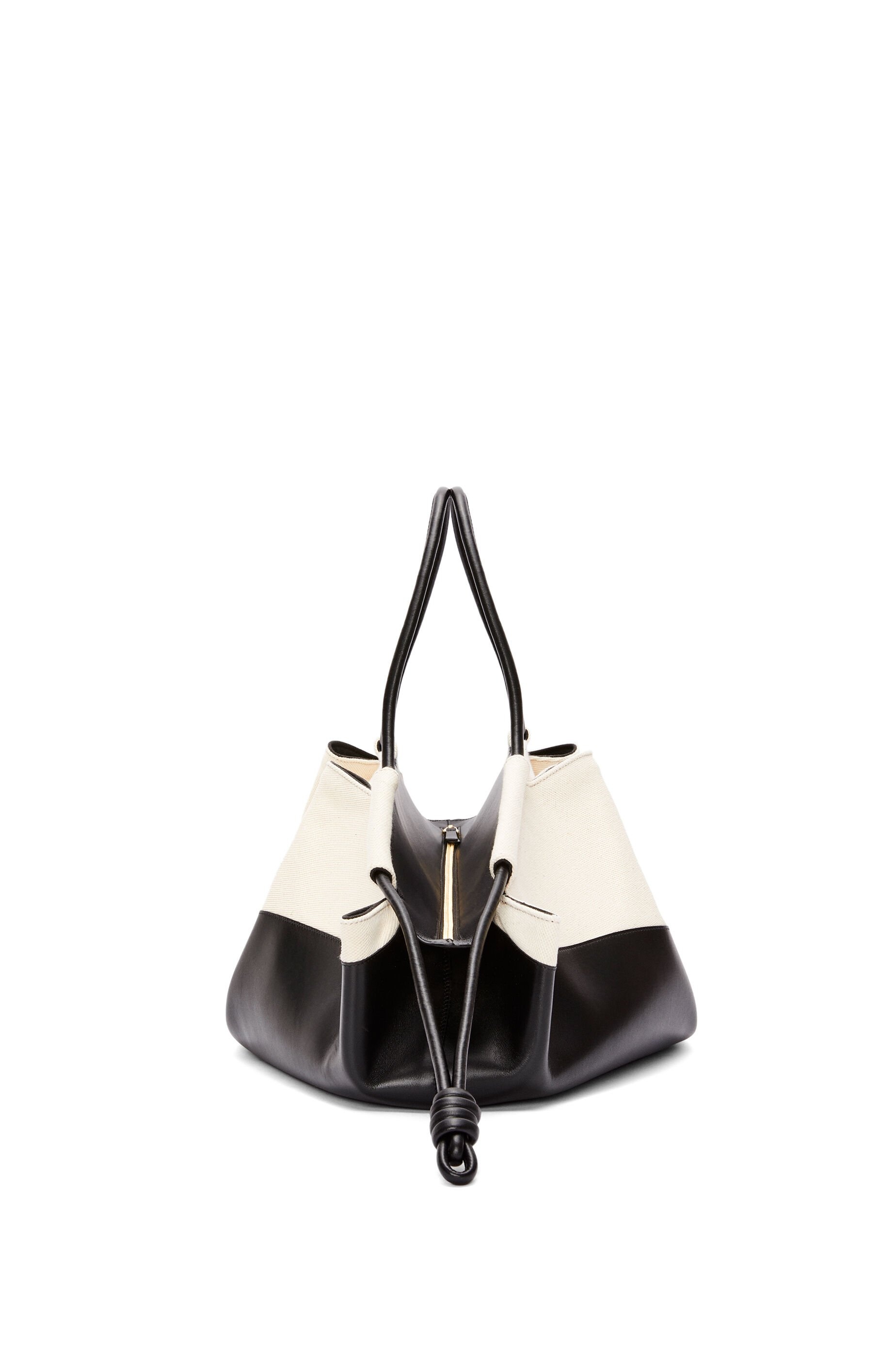 XL Paseo bag in shiny nappa calfskin and canvas - 5