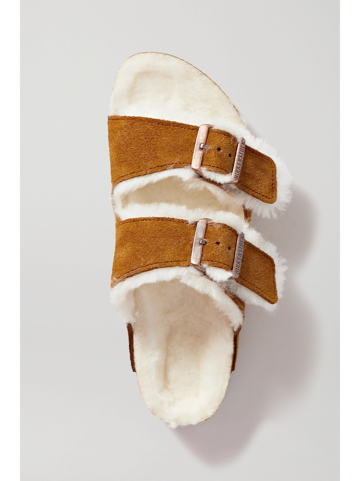 Arizona Shearling-lined Suede Sandals - 5