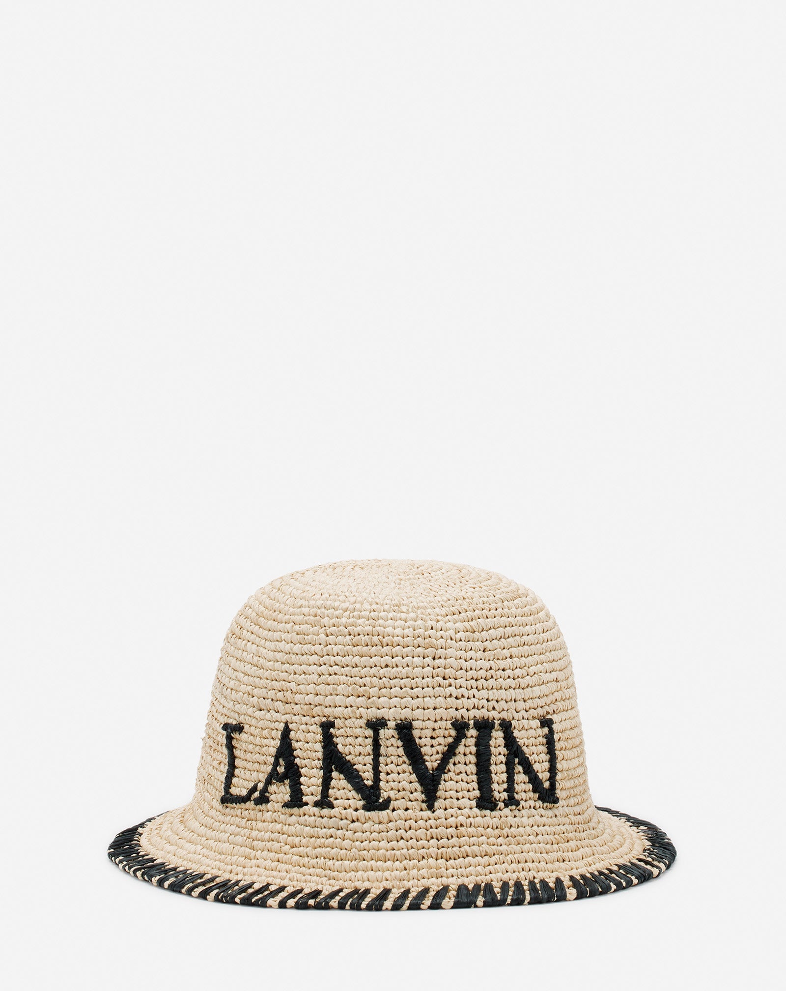 LANVIN RAFFIA BUCKET HAT - 1