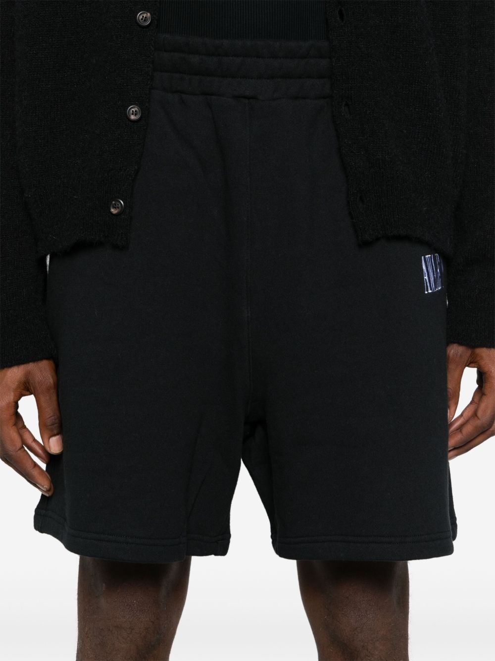 logo-embroidered track shorts - 5