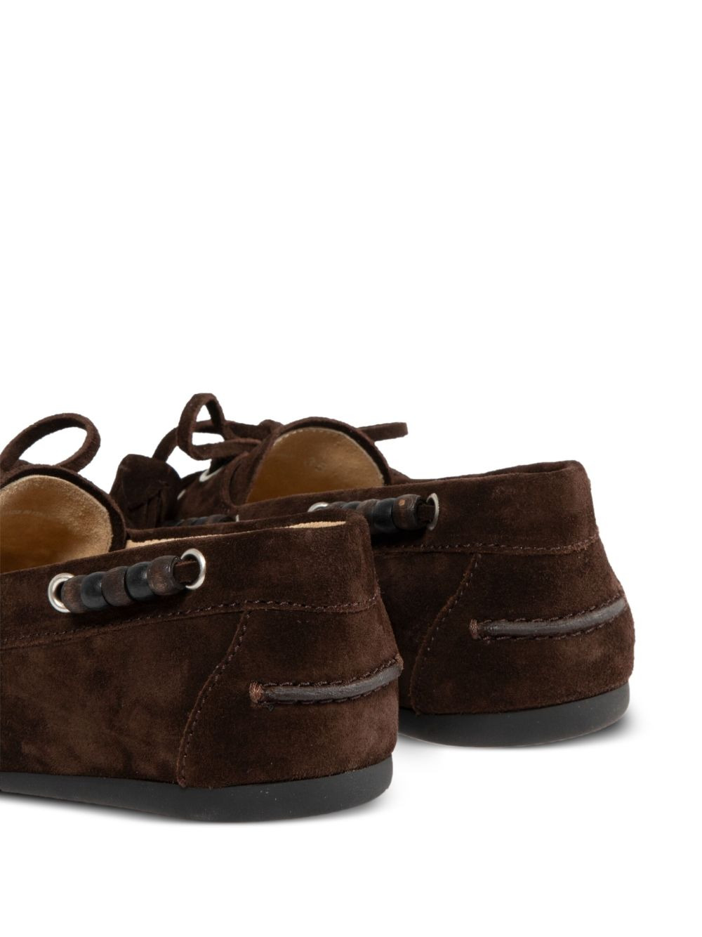 beaded tassel loafers - 4