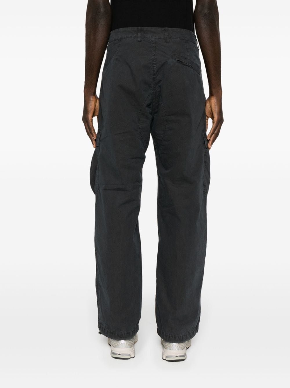 wide-leg cargo trousers - 4