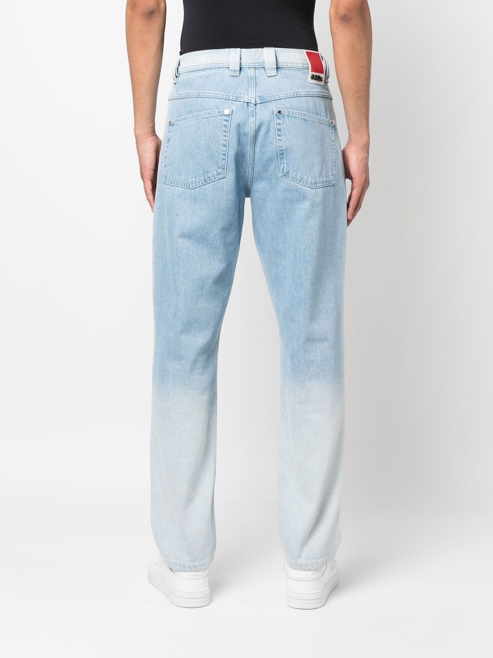 gradient-effect straight-leg jeans - 5