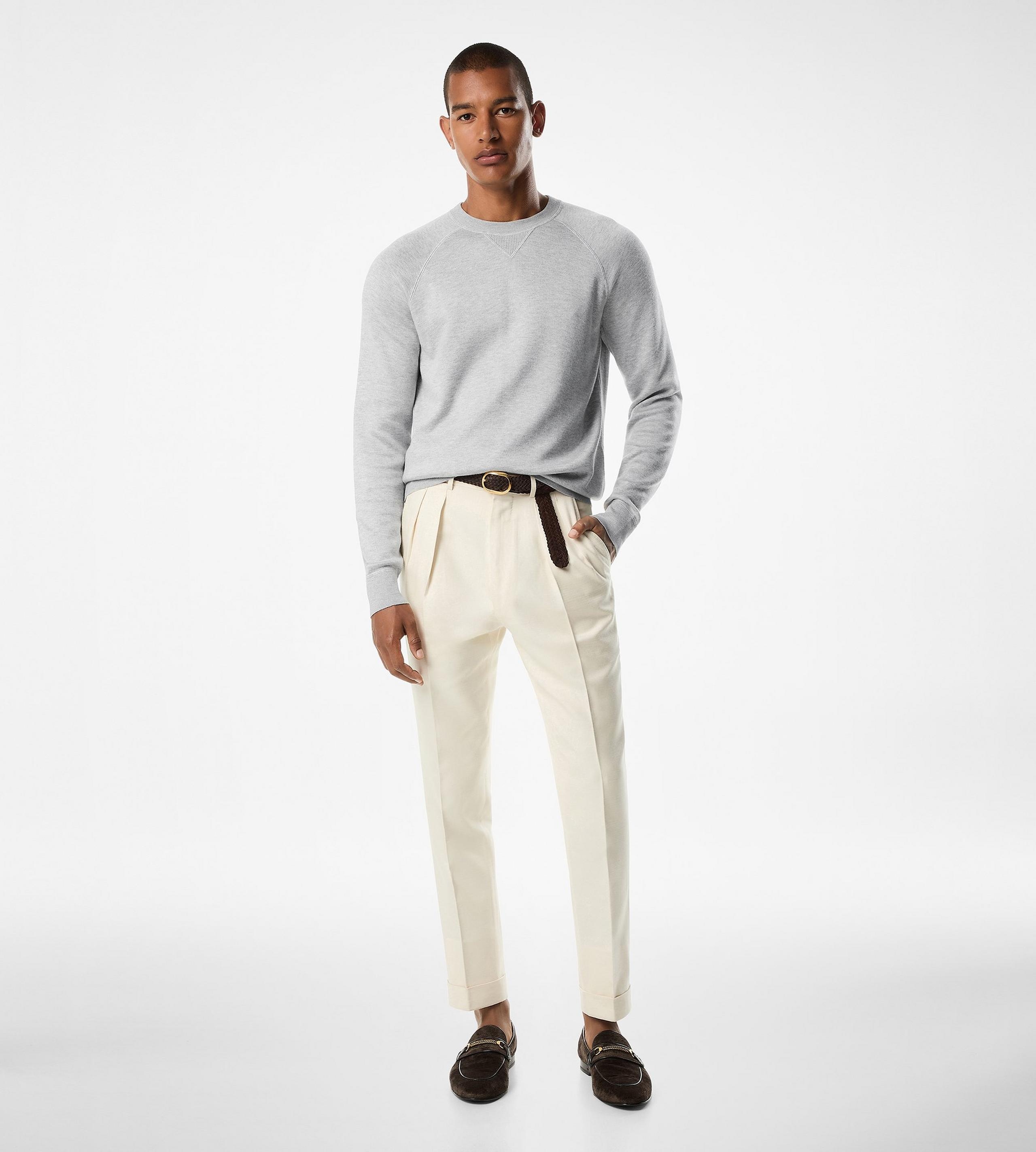 DOUBLE FACE VISCOSE CREWNECK - 2