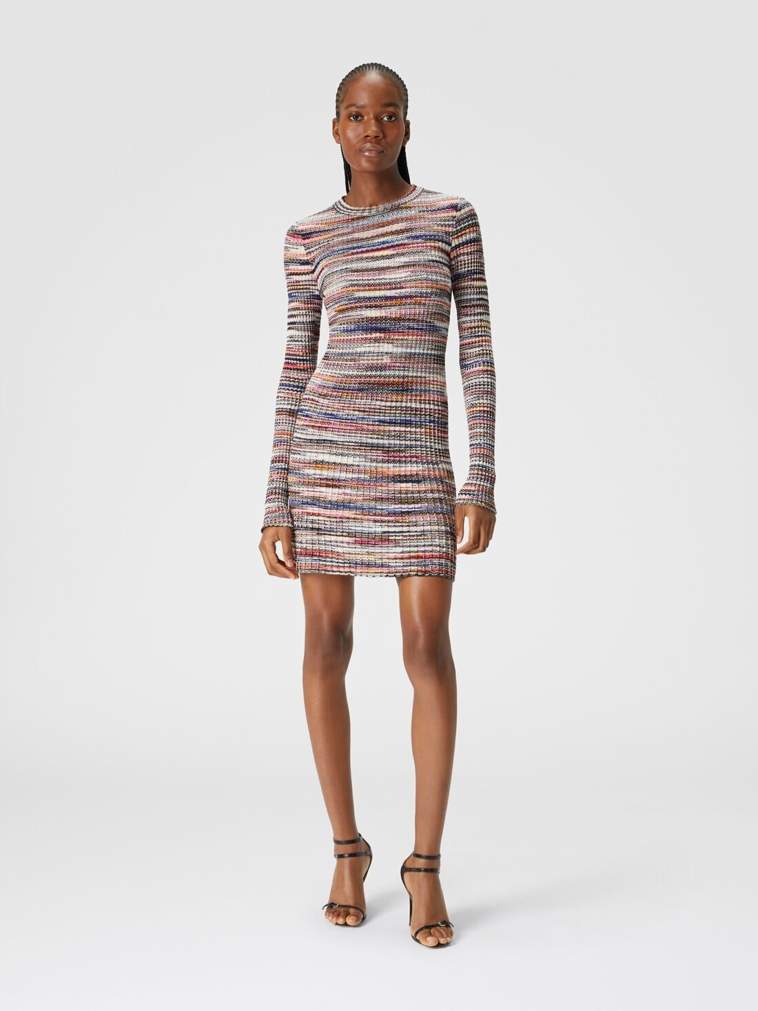 Ribbed wool and viscose slub mini-dress - 2