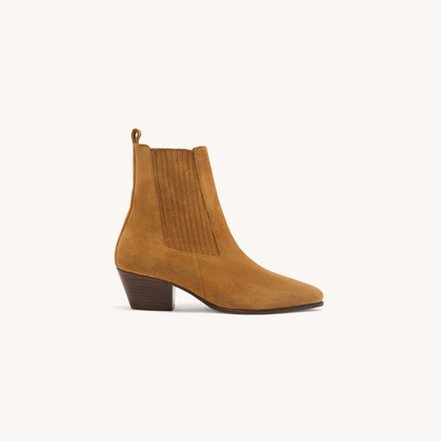 Sandro Leather ankle boots with elastic outlook