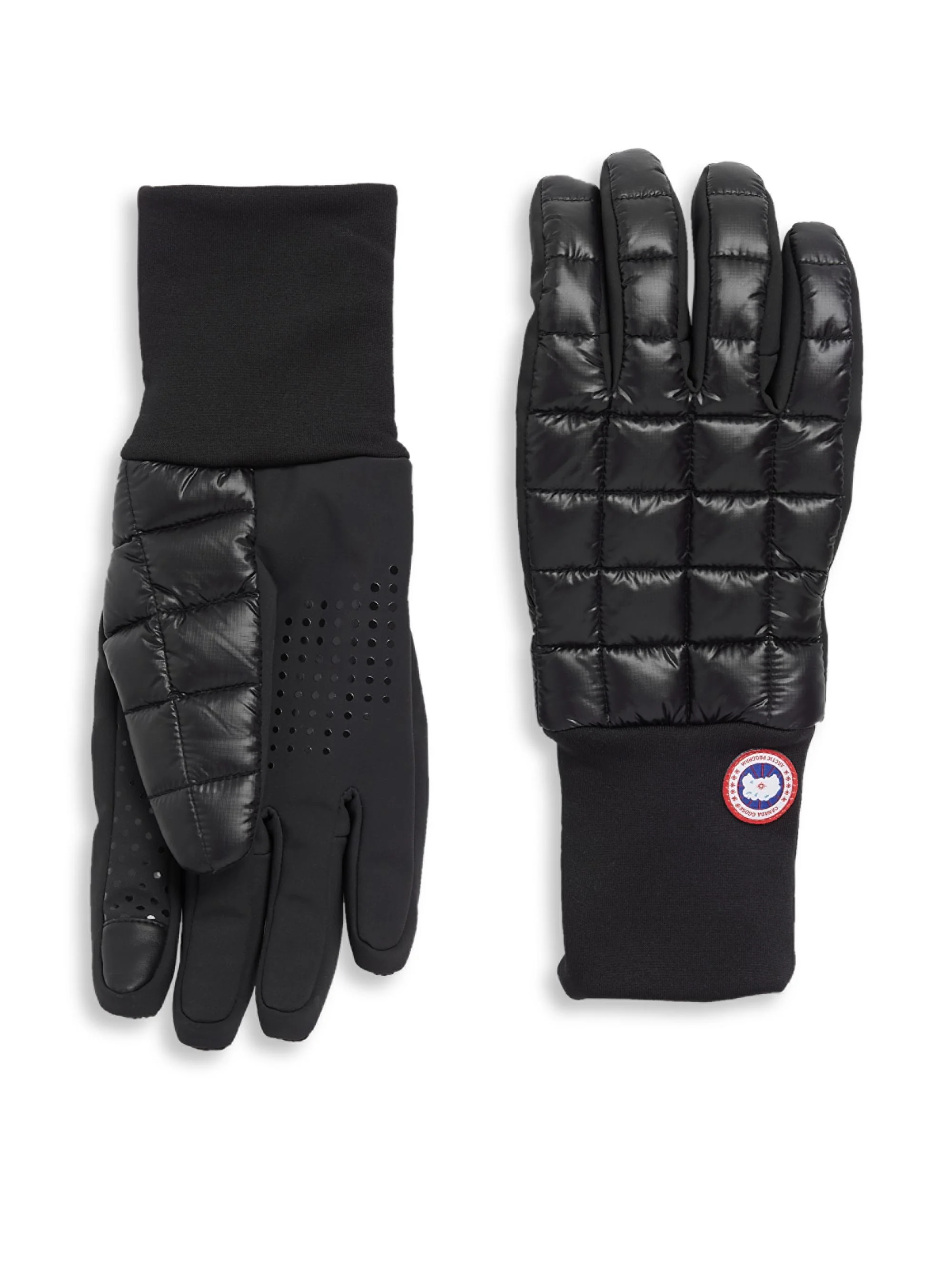 Men's Northern Quilted Gloves - Black - 1