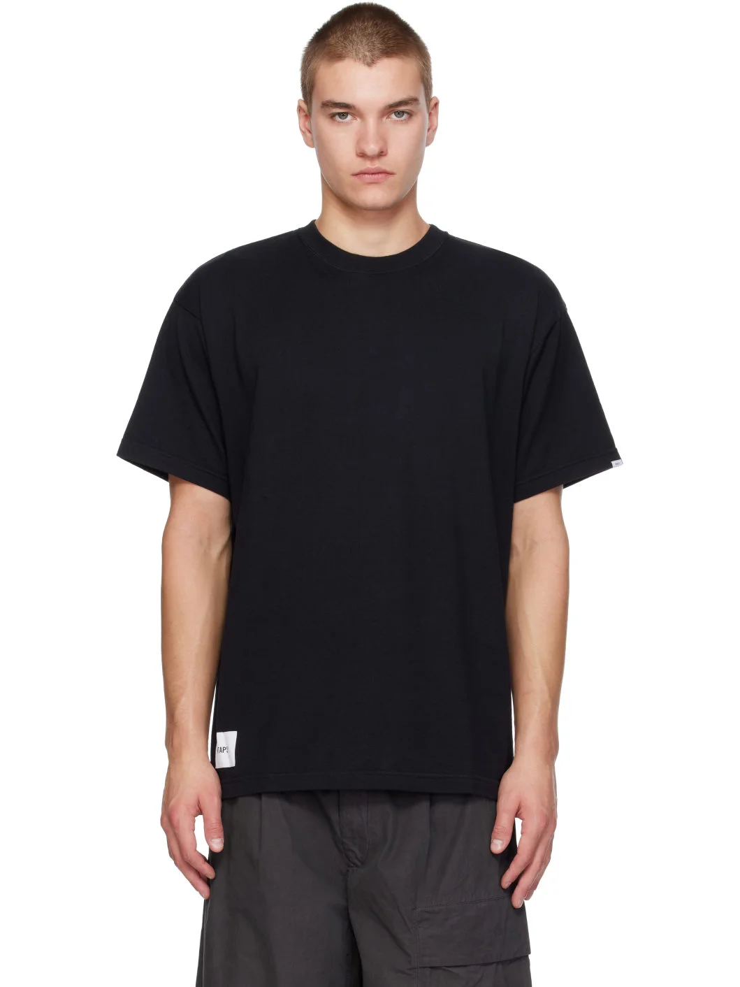 Black Sign-YD S/S Cotton T-shirt - 1