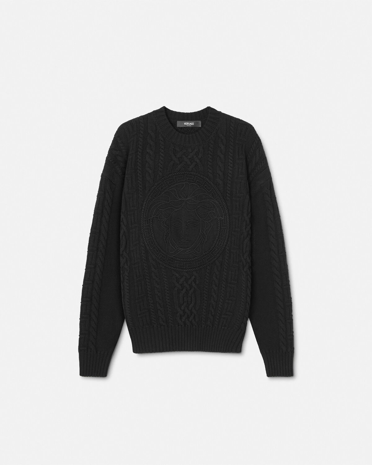 Medusa Cable-Knit Sweater - 1