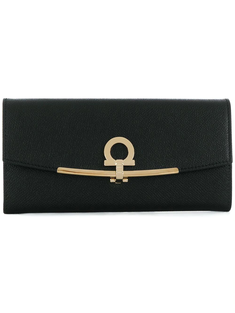 Gancini flip-lock leather purse - 1