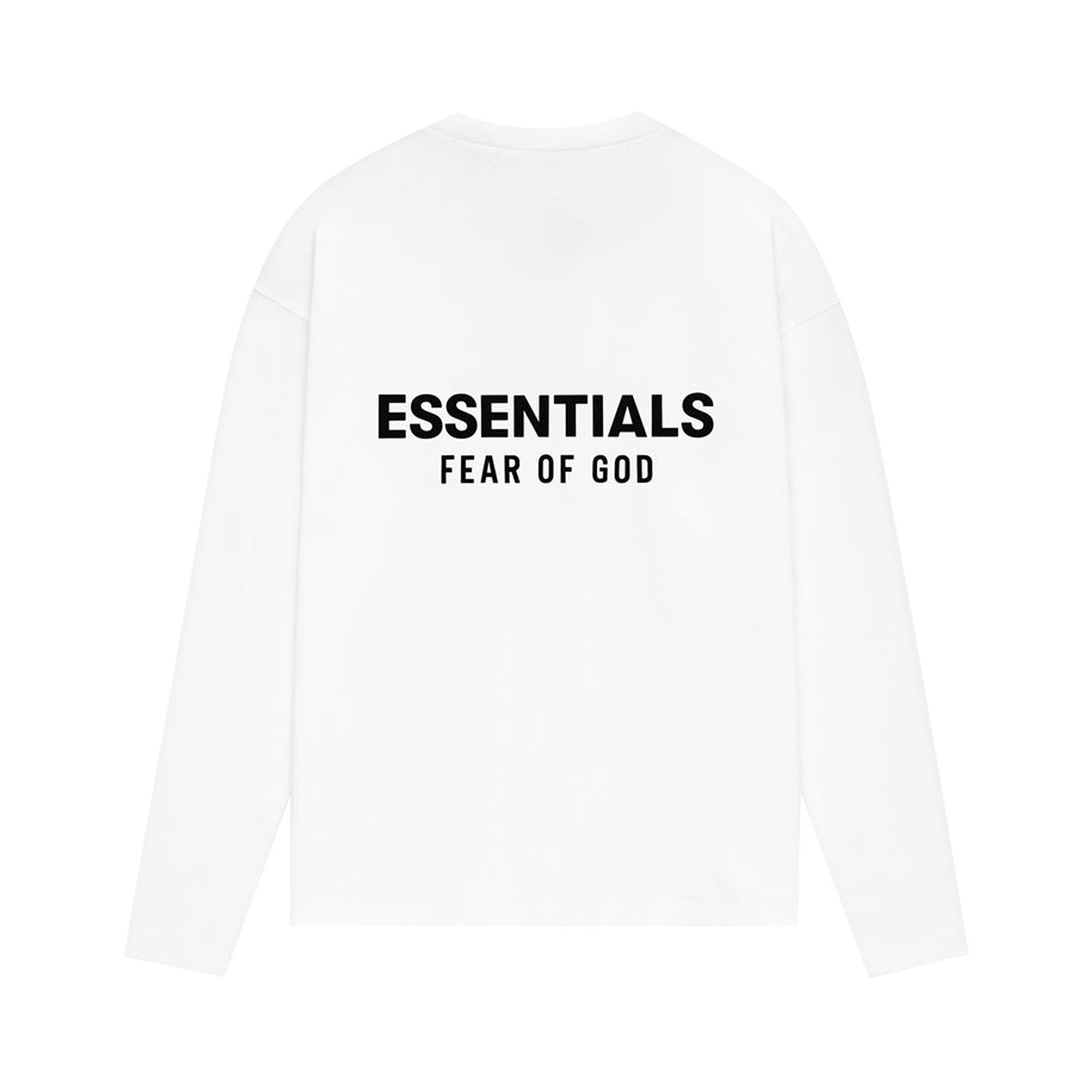 Fear of God Essentials Classic Long-Sleeve Tee 'Bright White' - 2