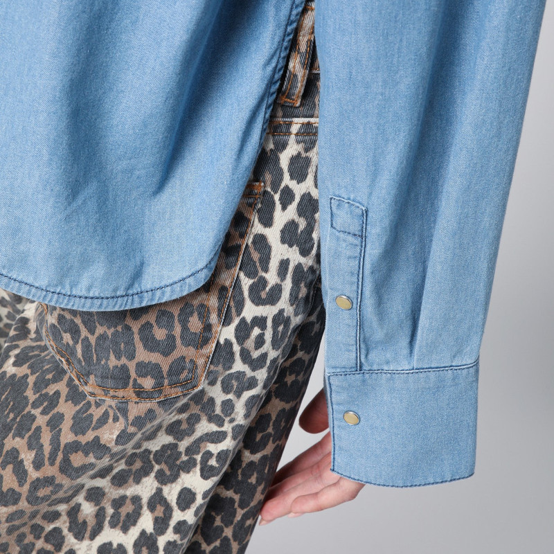 Blue denim shirt 4