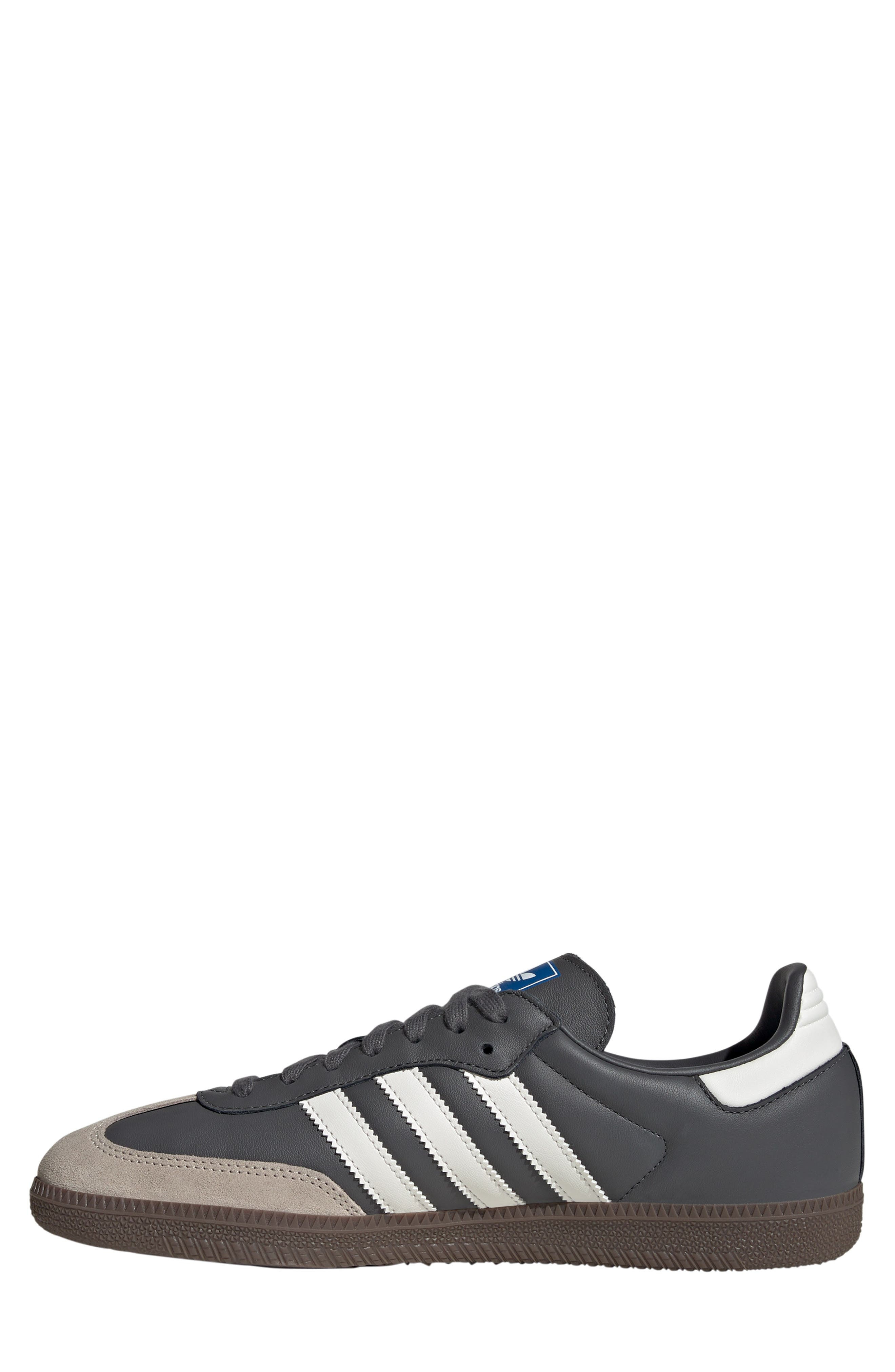 adidas Samba OG Sneaker in Grey/White/Gum at Nordstrom - 6