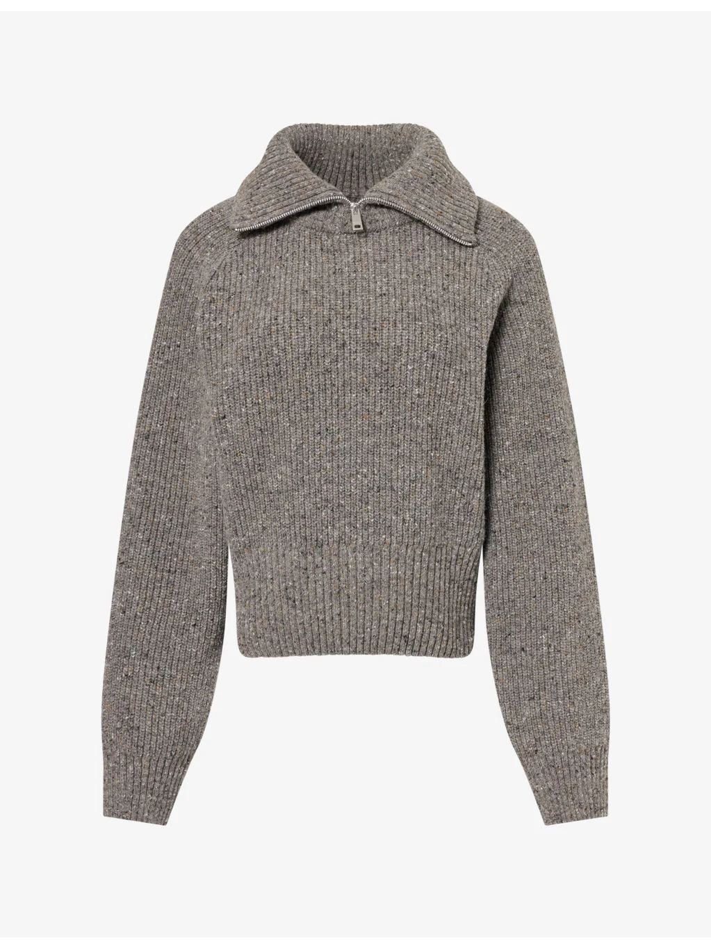 Saamandy Zip Turtleneck Wool-Blend Jumper - 1