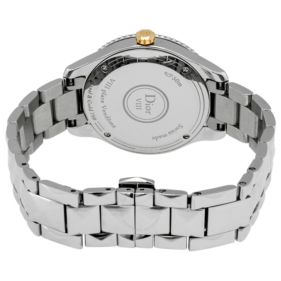Pre-owned Dior Dior VIII Montaigne Diamond White Mother of Pearl (Diamond-set) Dial Ladies Watch CD1 - 3