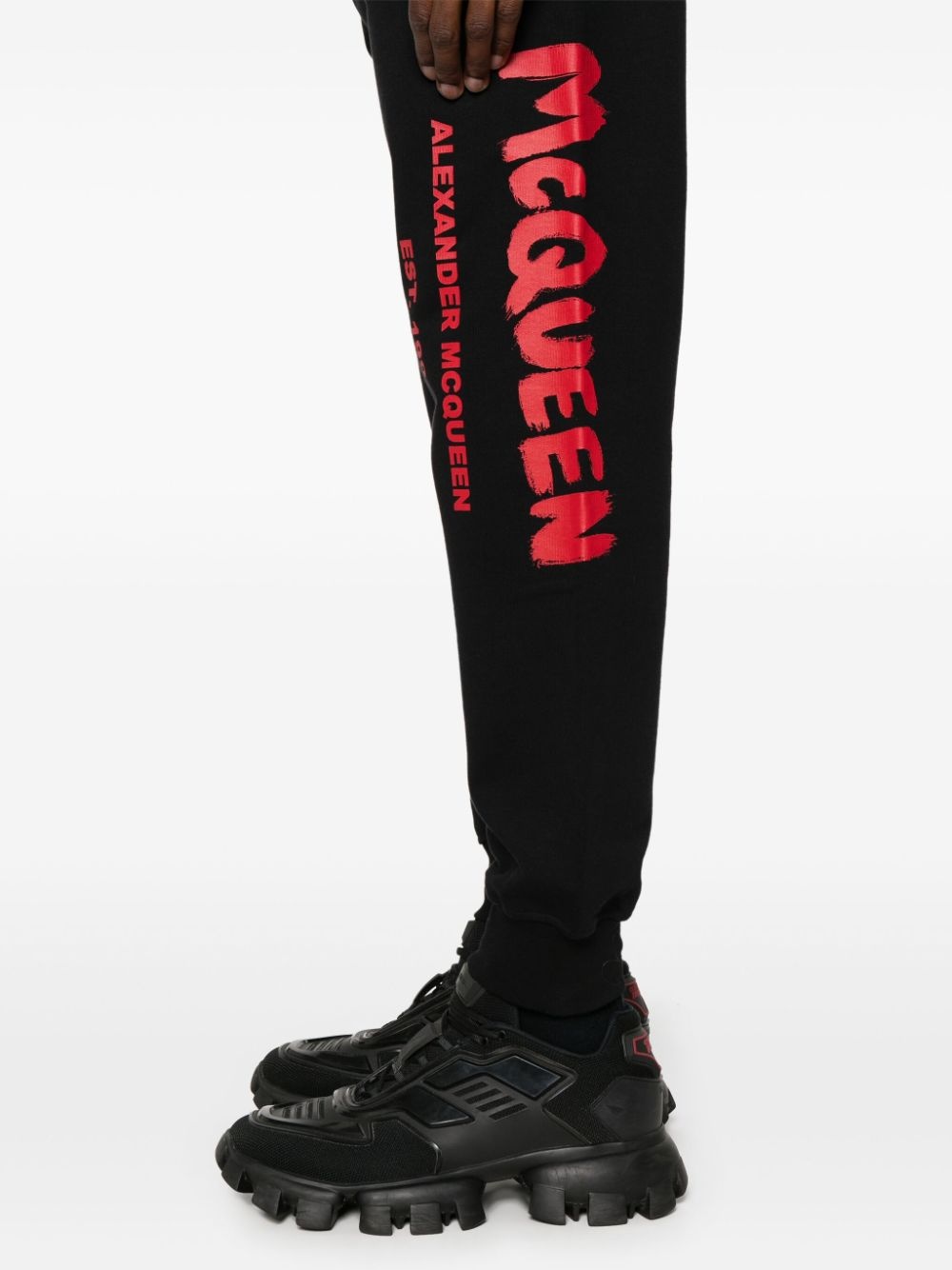 Graffiti cotton track pants - 5