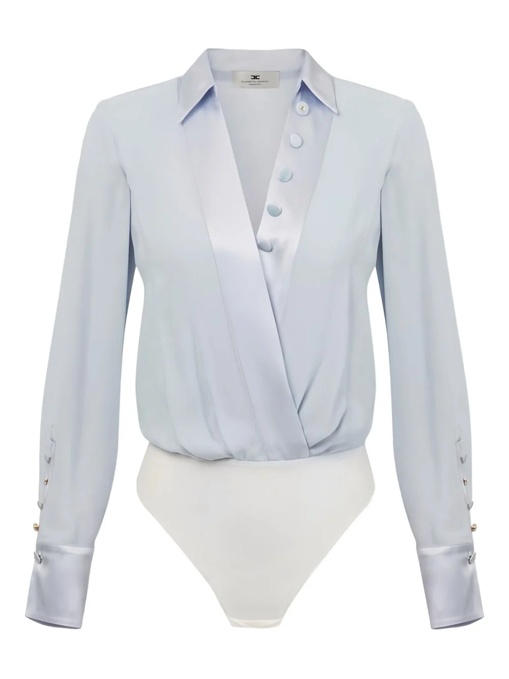 satin-trim bodysuit - 1