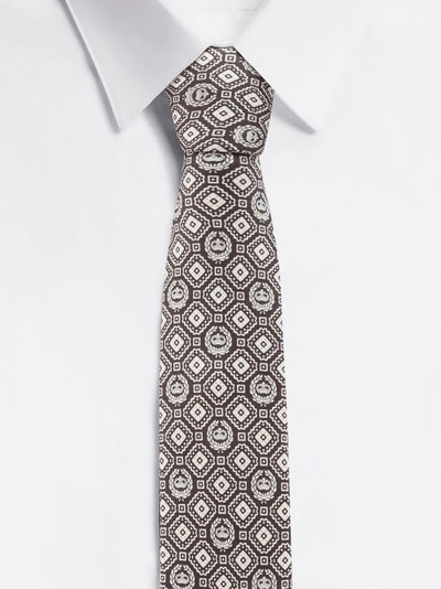 Dolce & Gabbana crown crest silk tie outlook