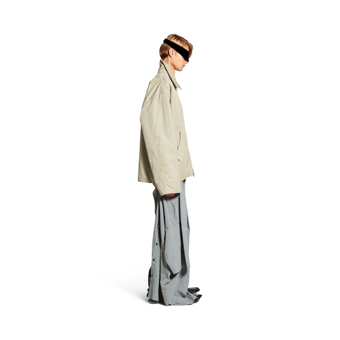 Men's Zip-up Jacket  in Military Beige - 3