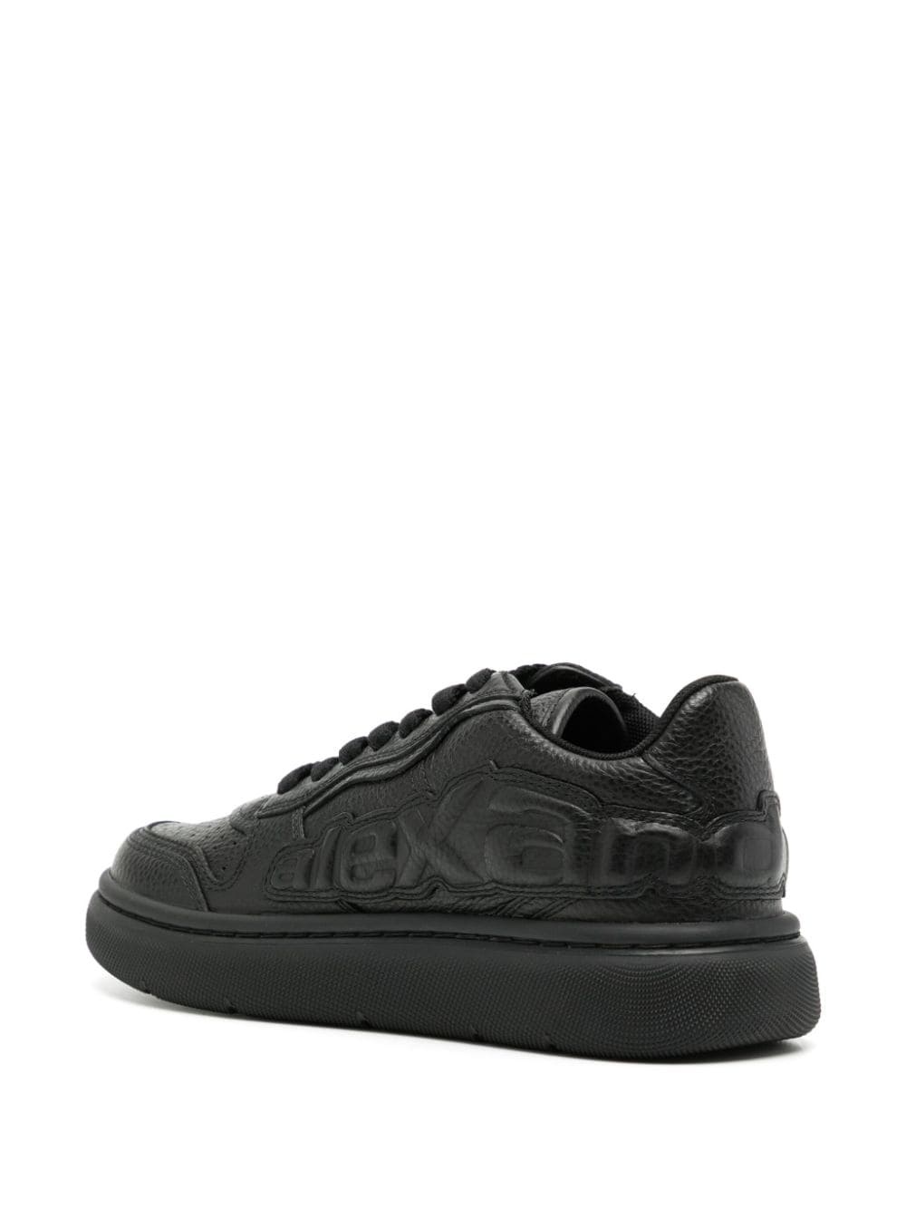 Puff logo-embossed sneakers - 3