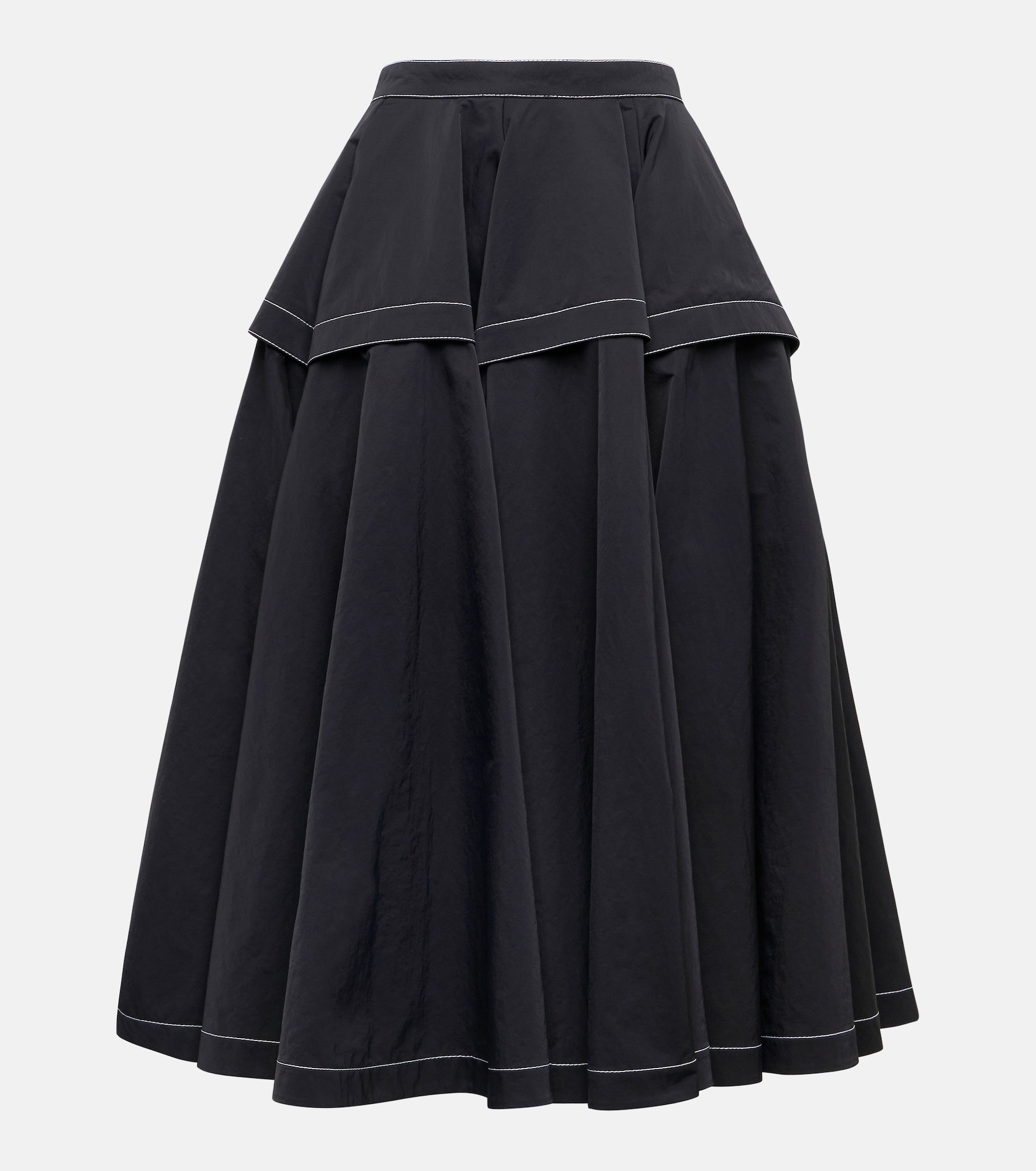 Bottega Veneta Pleated midi skirt | mytheresa | REVERSIBLE