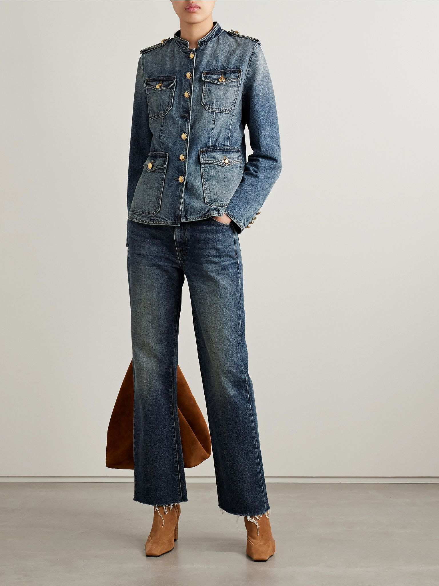Geraldine denim jacket Mid denim - 2