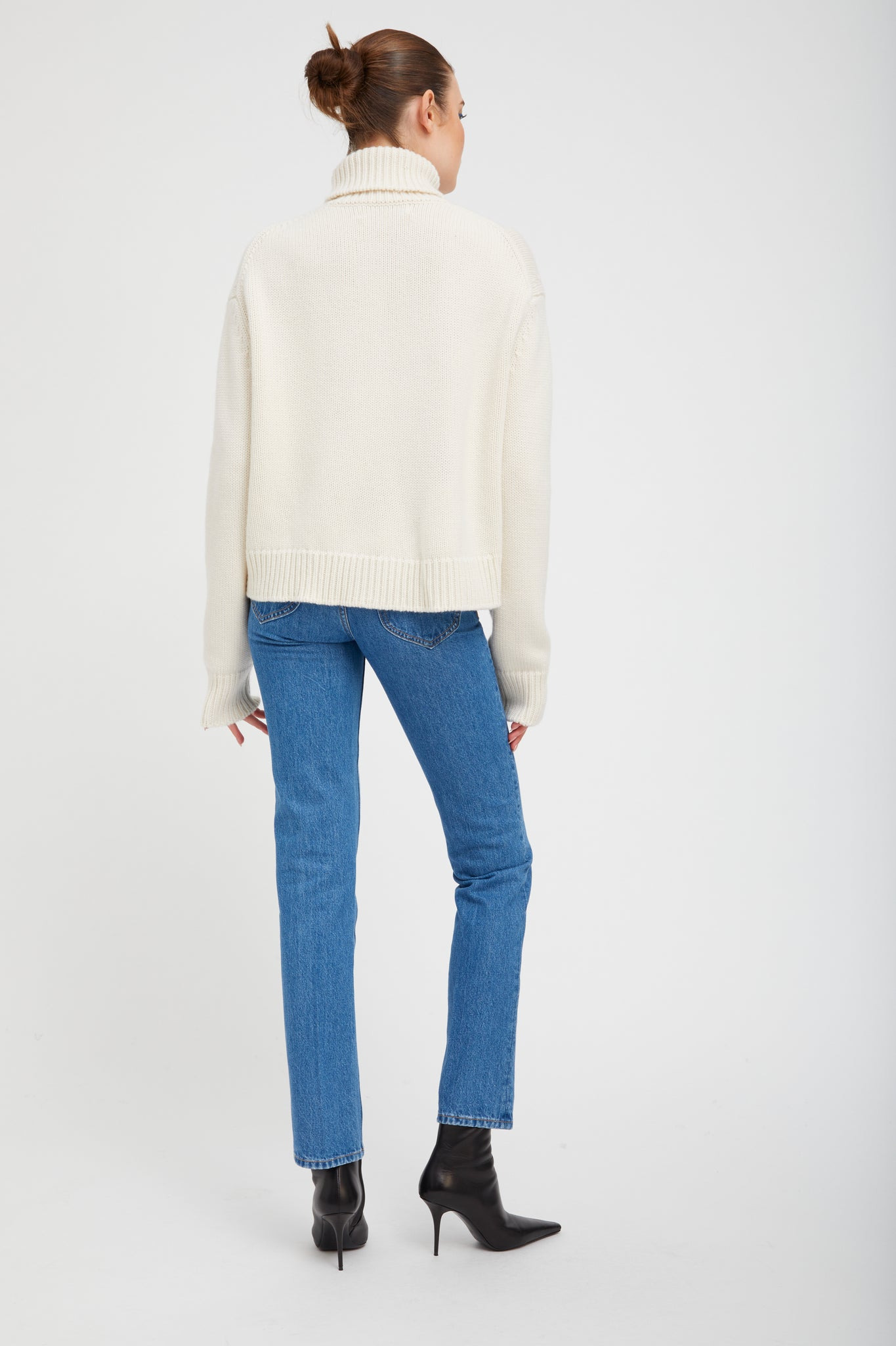 CHALK HEAVY CASHMERE TURTLENECK SWEATER - 5