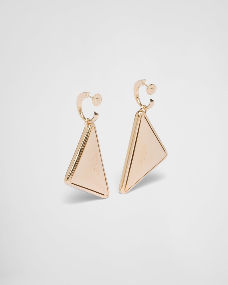Eternal Gold medium drop earrings in yellow gold 5