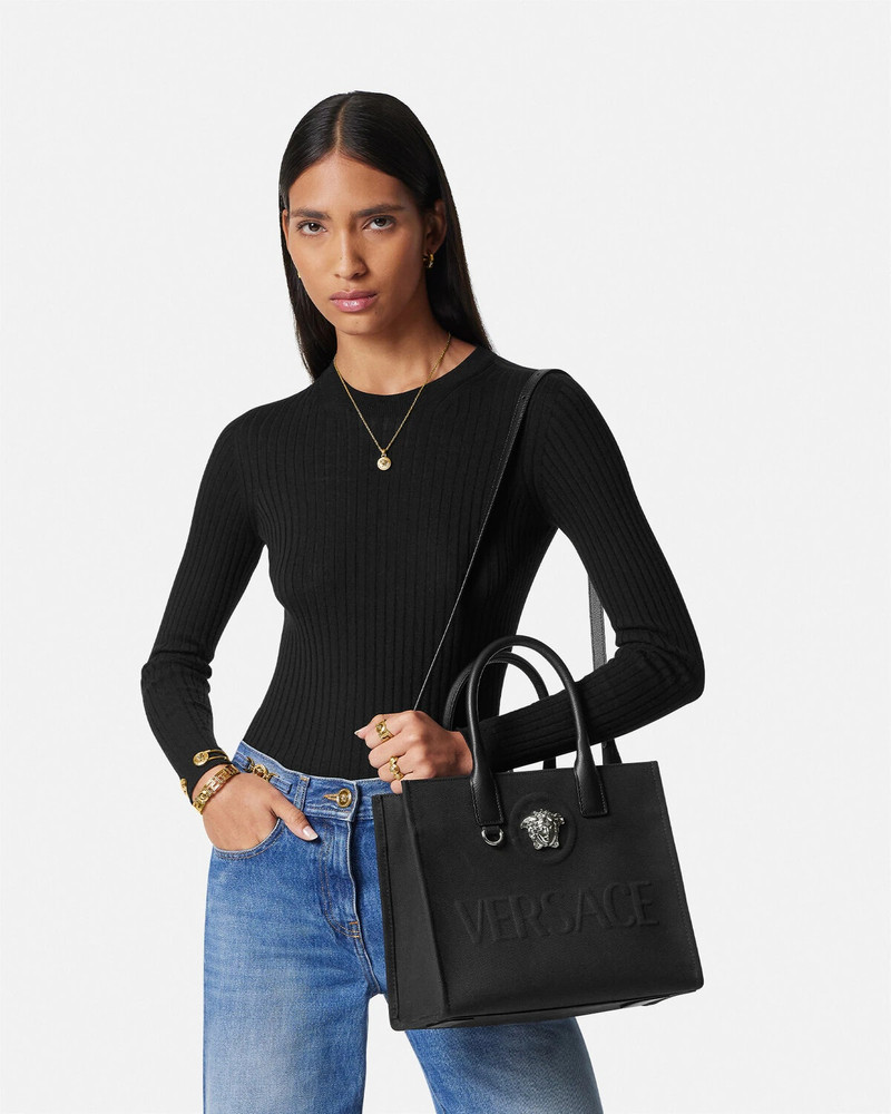 La Medusa Canvas Small Tote Bag 3